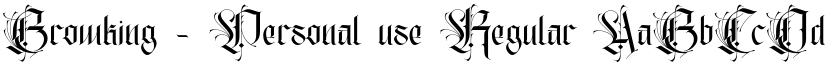 Browking - Personal use Regular font