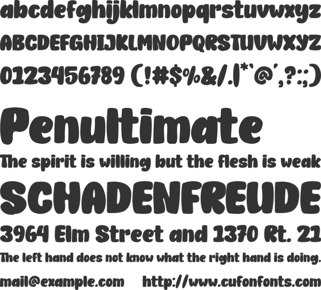 Gelis Teko font preview