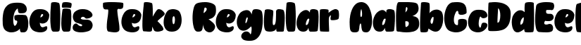 Gelis Teko Regular font