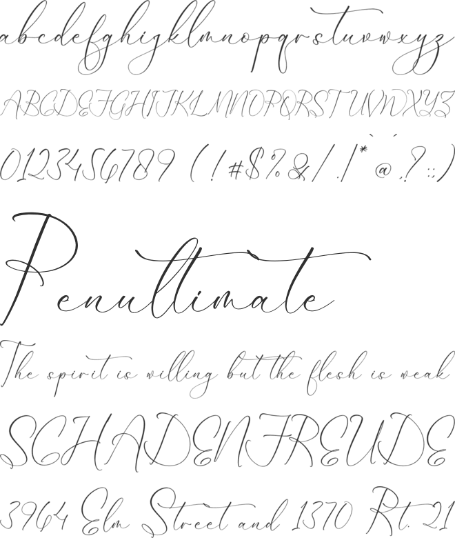 Dilanda Merlinmota font preview
