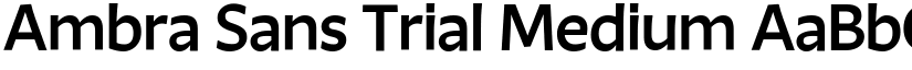 Ambra Sans Trial Medium font