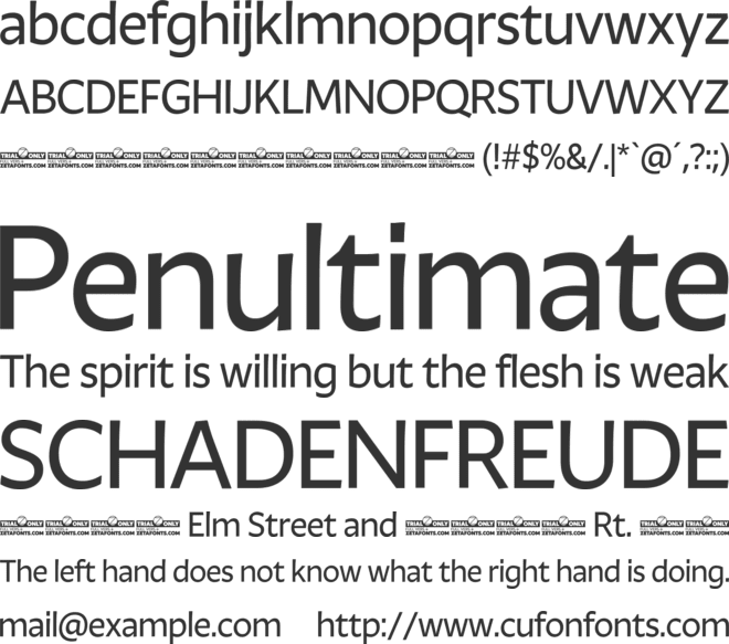 Ambra Sans Trial font preview