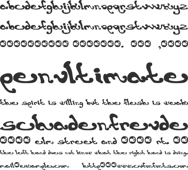 Earthling font preview