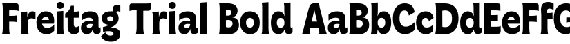 Freitag Trial Bold font