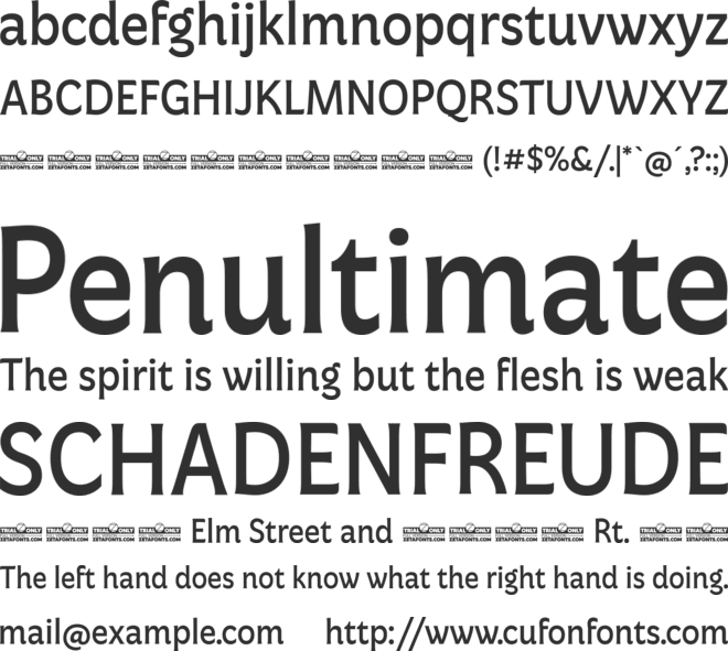 Freitag Trial font preview