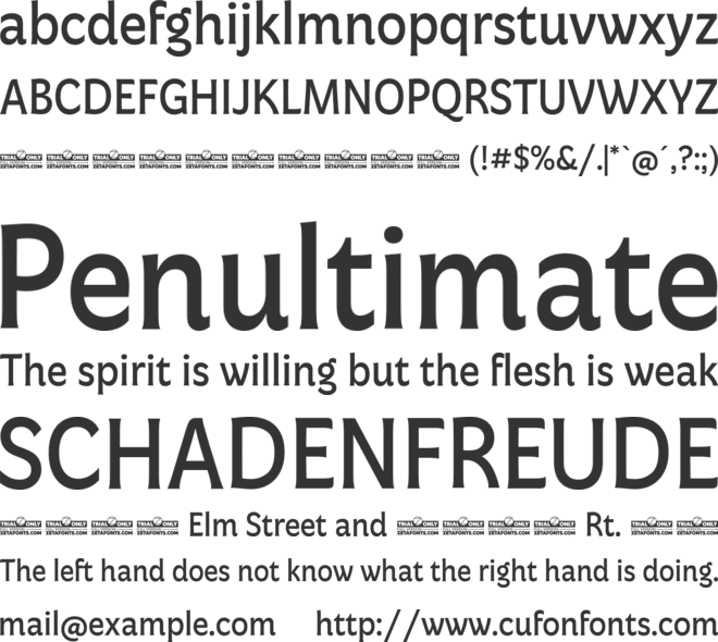 Freitag Trial font preview