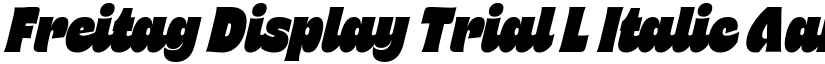 Freitag Display Trial L Italic font