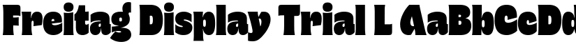 Freitag Display Trial L font