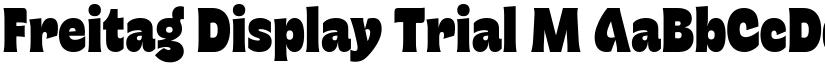 Freitag Display Trial M font