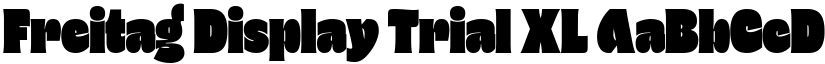 Freitag Display Trial XL font