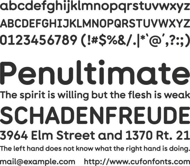 Rouna font preview