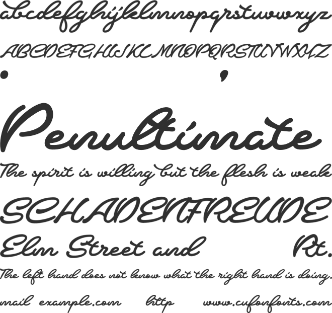 Crumble font preview