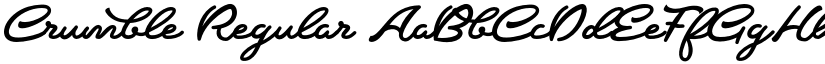 Crumble Regular font