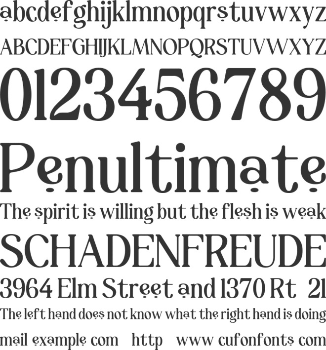 Galisteo font preview