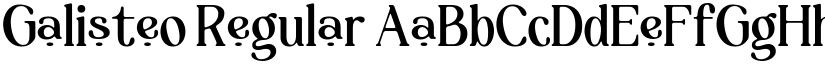 Galisteo Regular font