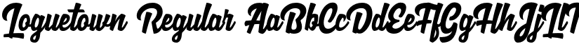 Loguetown Regular font