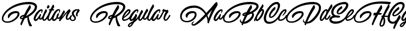 Raitons Regular font