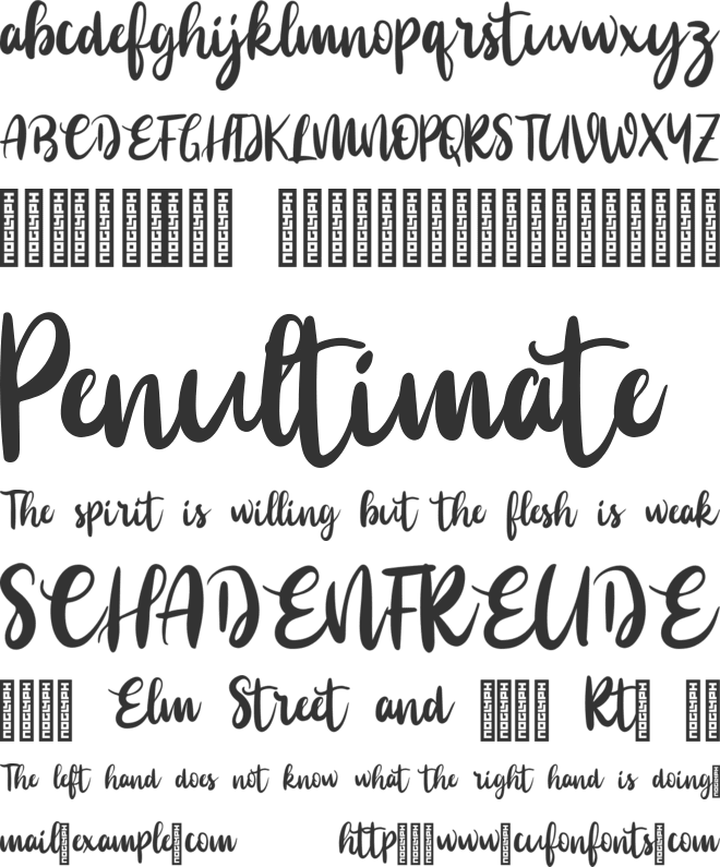 Rassain font preview