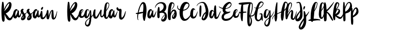 Rassain Regular font