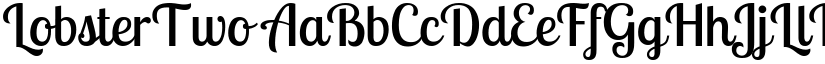 LobsterTwo font