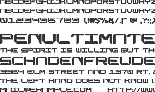 CHARLES GEORGE font preview