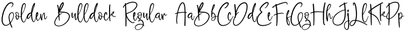 Golden Bulldock Regular font