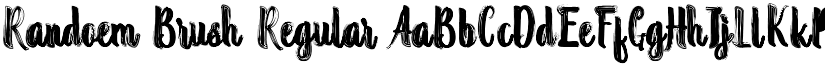 Randoem Brush Regular font