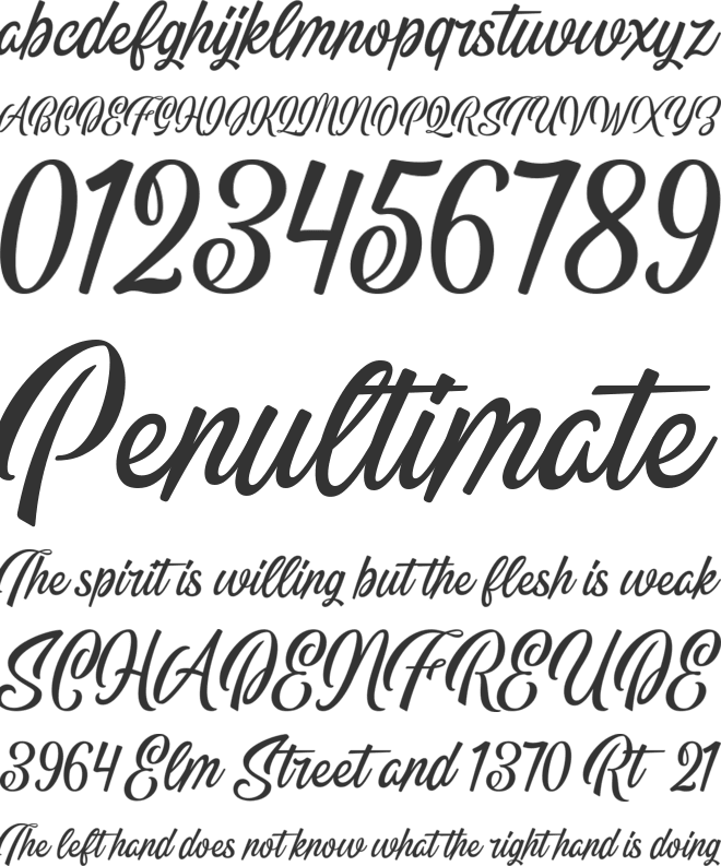 Almanor Peninsula font preview