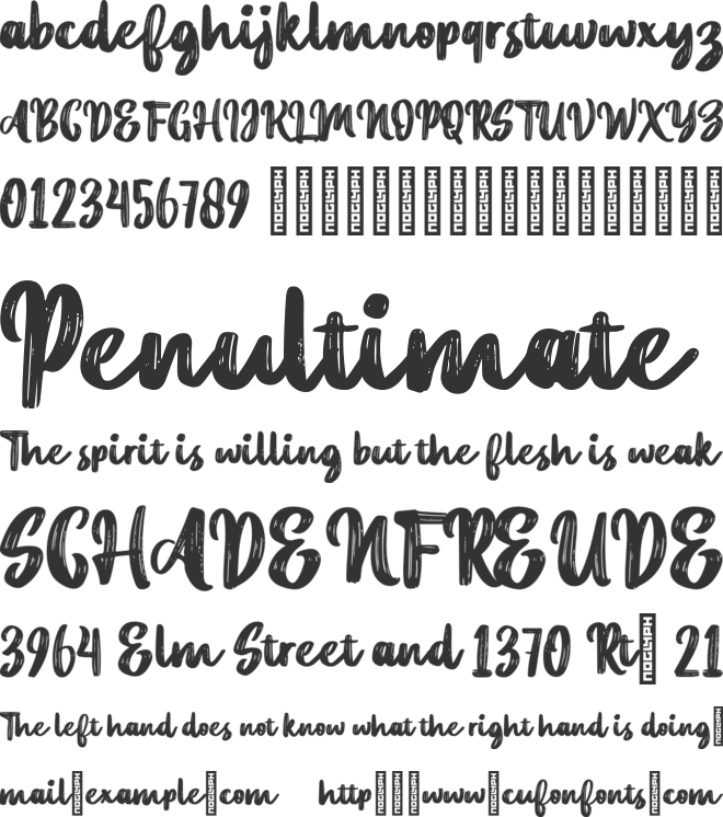 Avant Grande font preview