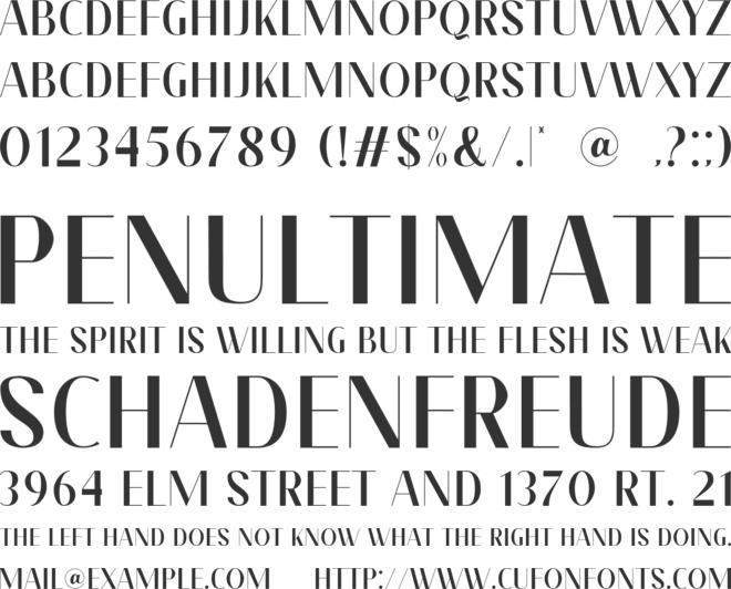 Meqalin font preview