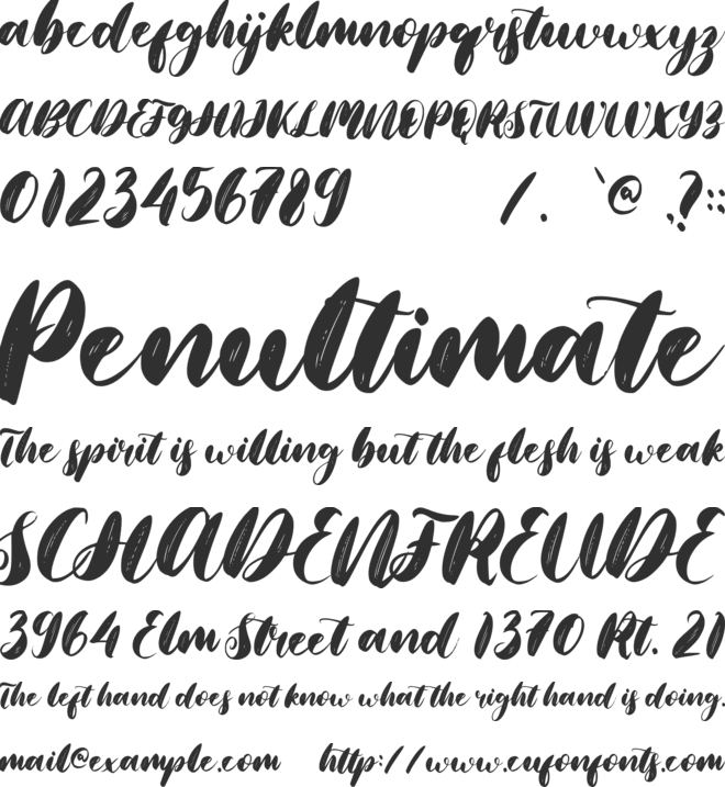 Christmas Blessed font preview