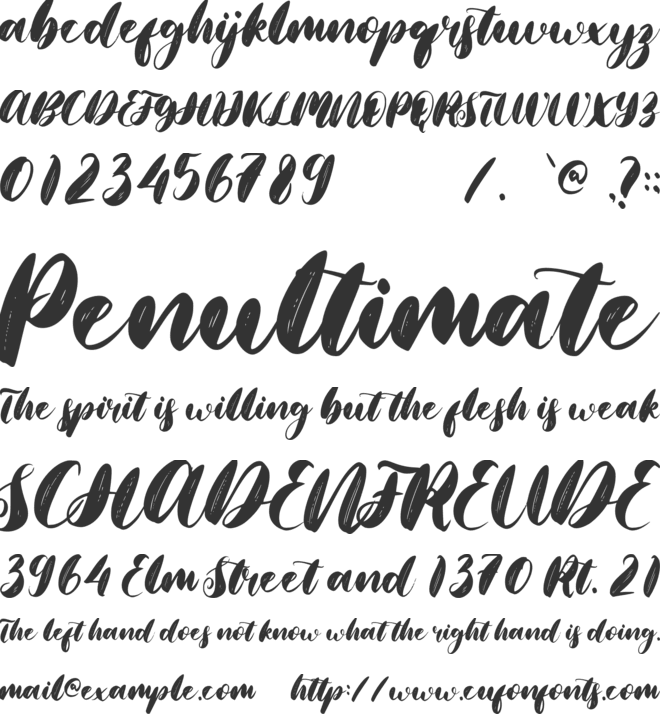 Christmas Blessed font preview