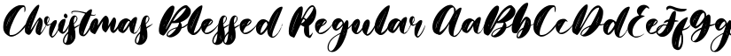 Christmas Blessed Regular font