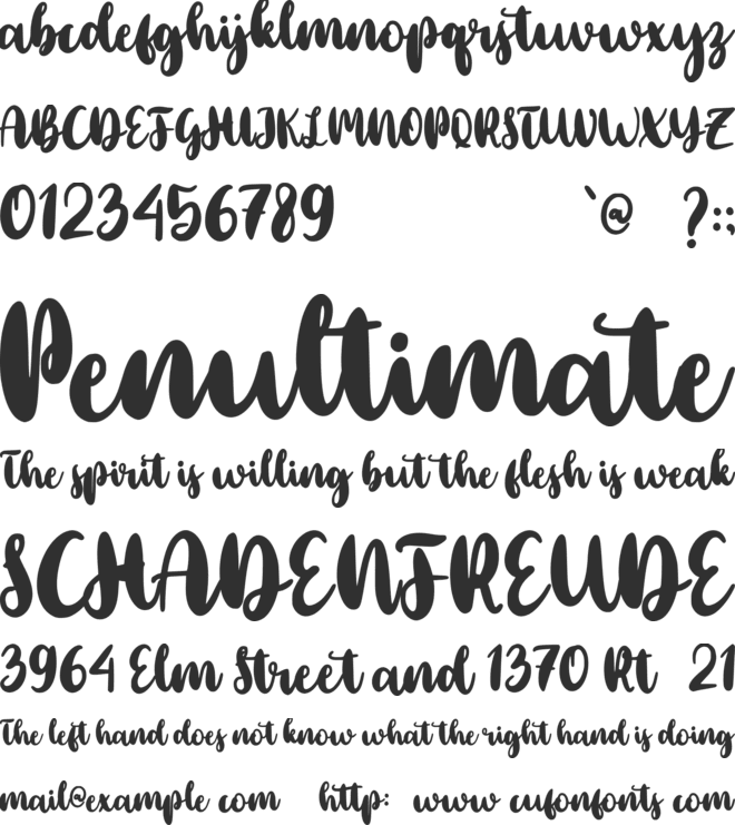 Better Christmas font preview