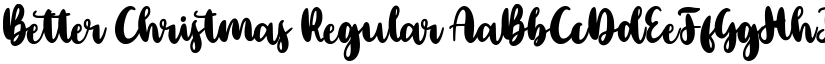 Better Christmas Regular font