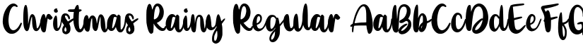 Christmas Rainy Regular font