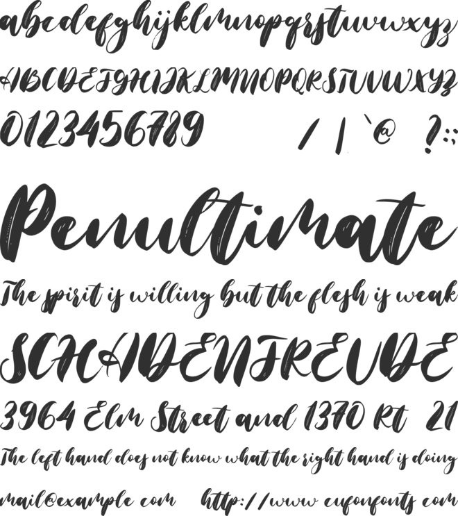 Christmas Together font preview