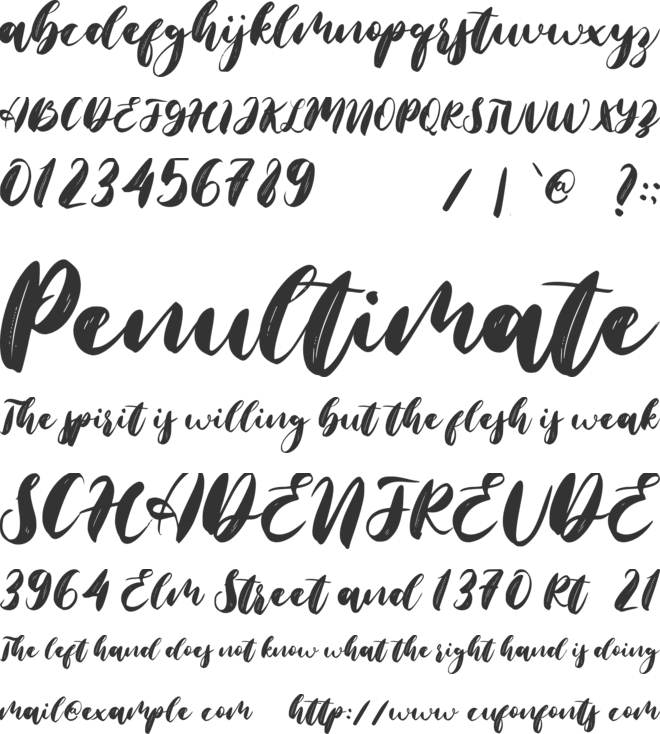 Christmas Together font preview