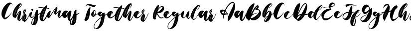 Christmas Together Regular font