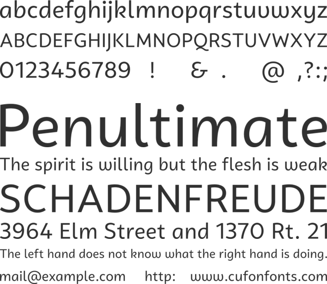 Campuni Test font preview
