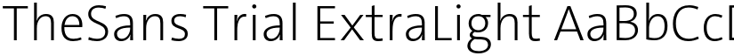 TheSans Trial ExtraLight font