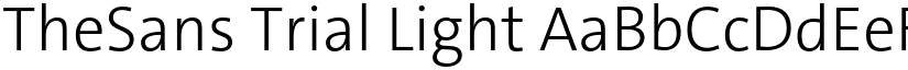 TheSans Trial Light font