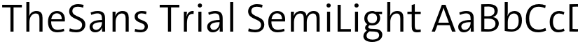 TheSans Trial SemiLight font