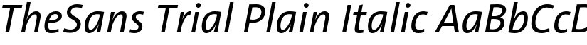 TheSans Trial Plain Italic font