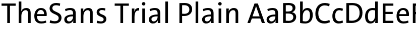TheSans Trial Plain font