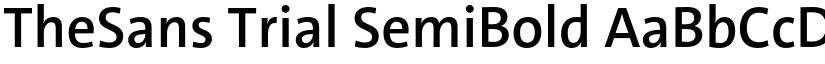 TheSans Trial SemiBold font