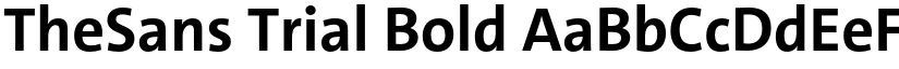 TheSans Trial Bold font