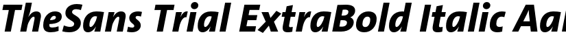 TheSans Trial ExtraBold Italic font