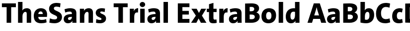 TheSans Trial ExtraBold font