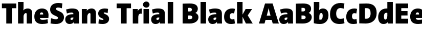 TheSans Trial Black font